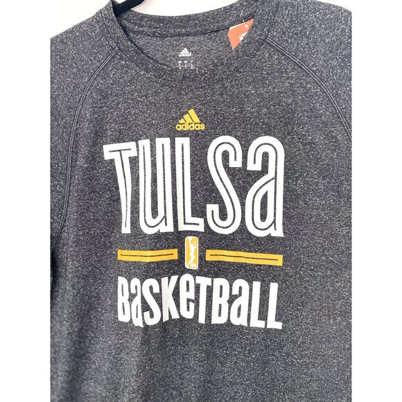 Adidas Tulsa Basketball Athletic Active Men's Shirt Crewneck Size Large New m4 - Picture 2 of 10